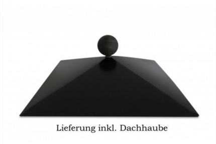 Lieferung inkl. Dachhaube